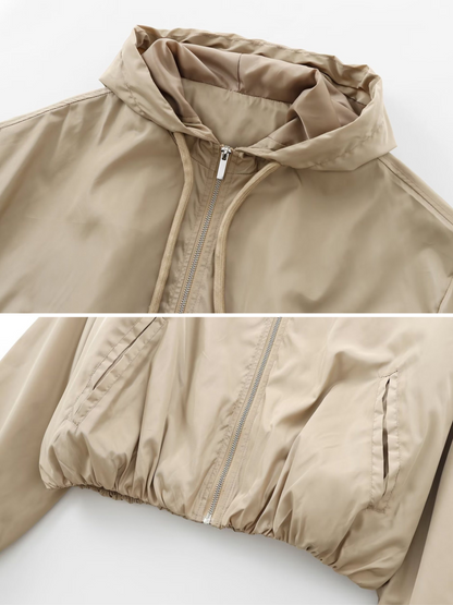 Aris Casual Zip-Up Hooded Jacket