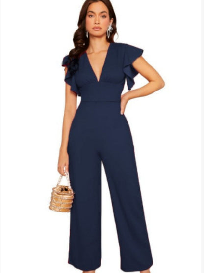Elegant Jumpsuit With Ruffled Design