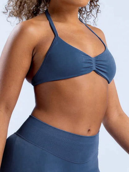 Seamless Halter Bra Beautiful Back Yoga Underwear Vest