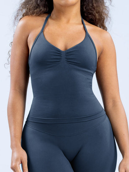 Seamless With Breast Pads Beautiful Back Fitness Exercise Yoga Tank Top