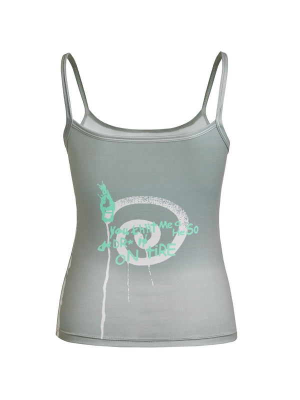 Street Graffiti Print Cami Top