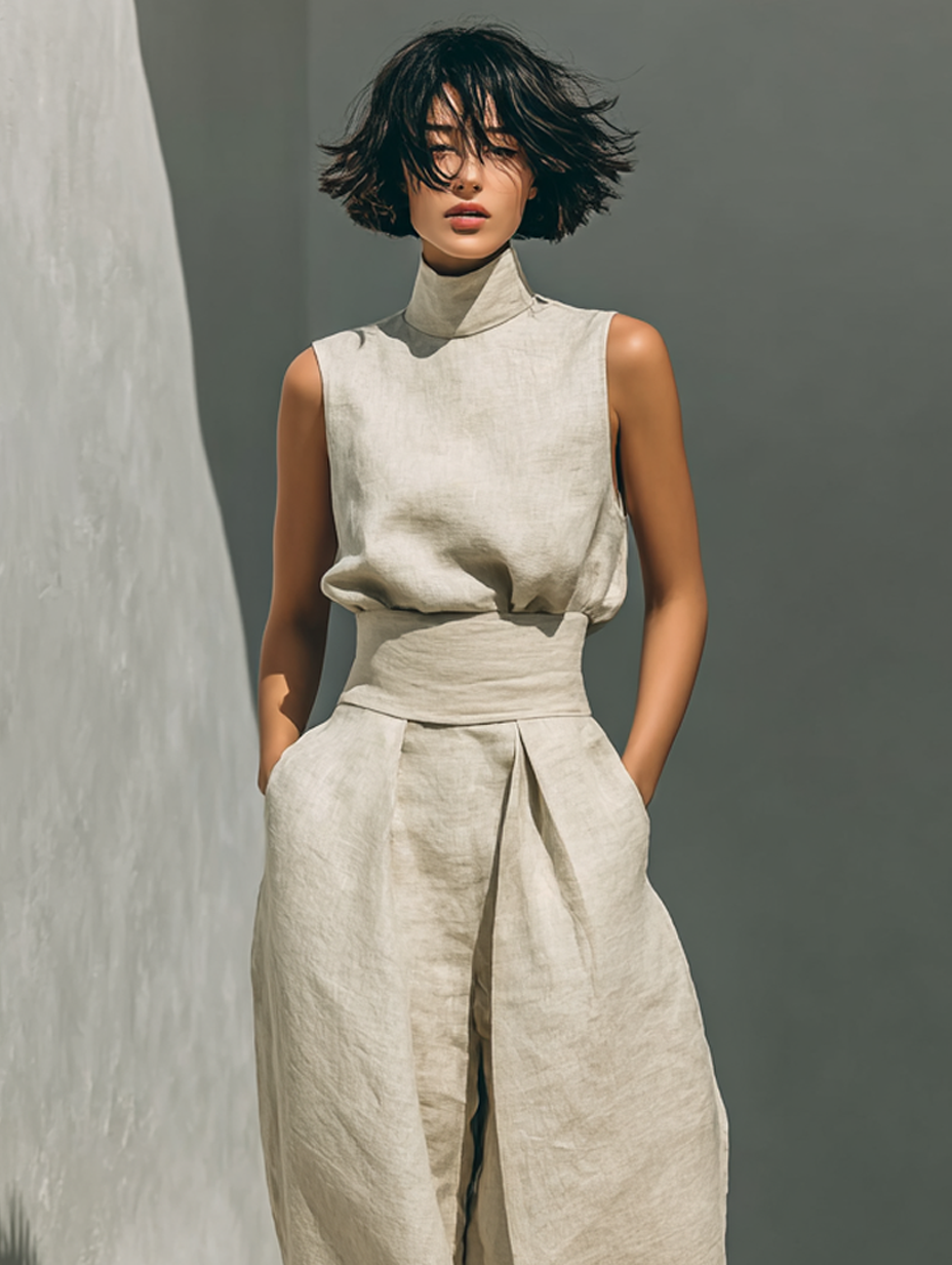 The Maria Set - Wide-Leg Trousers & Top