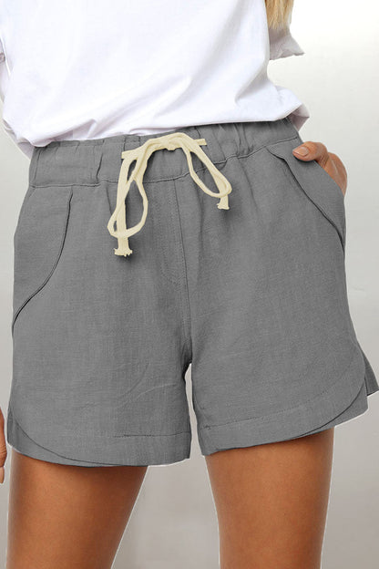 Casual Solid Pocket Loose High Waist Straight Bottoms(7 Colors)