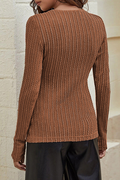 Elegant Solid Frenulum Cross Straps V Neck Tops