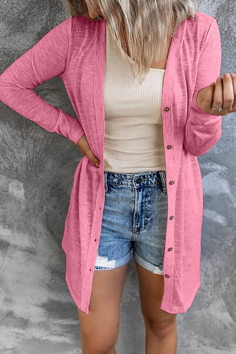 Fashion Casual Solid Patchwork V Neck Tops