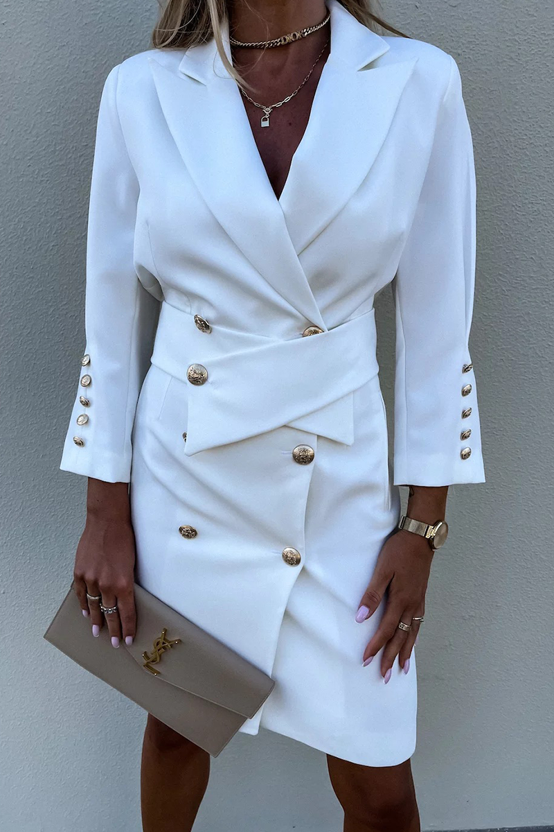 Fashion Solid Turndown Collar Outerwear(5 Colors)