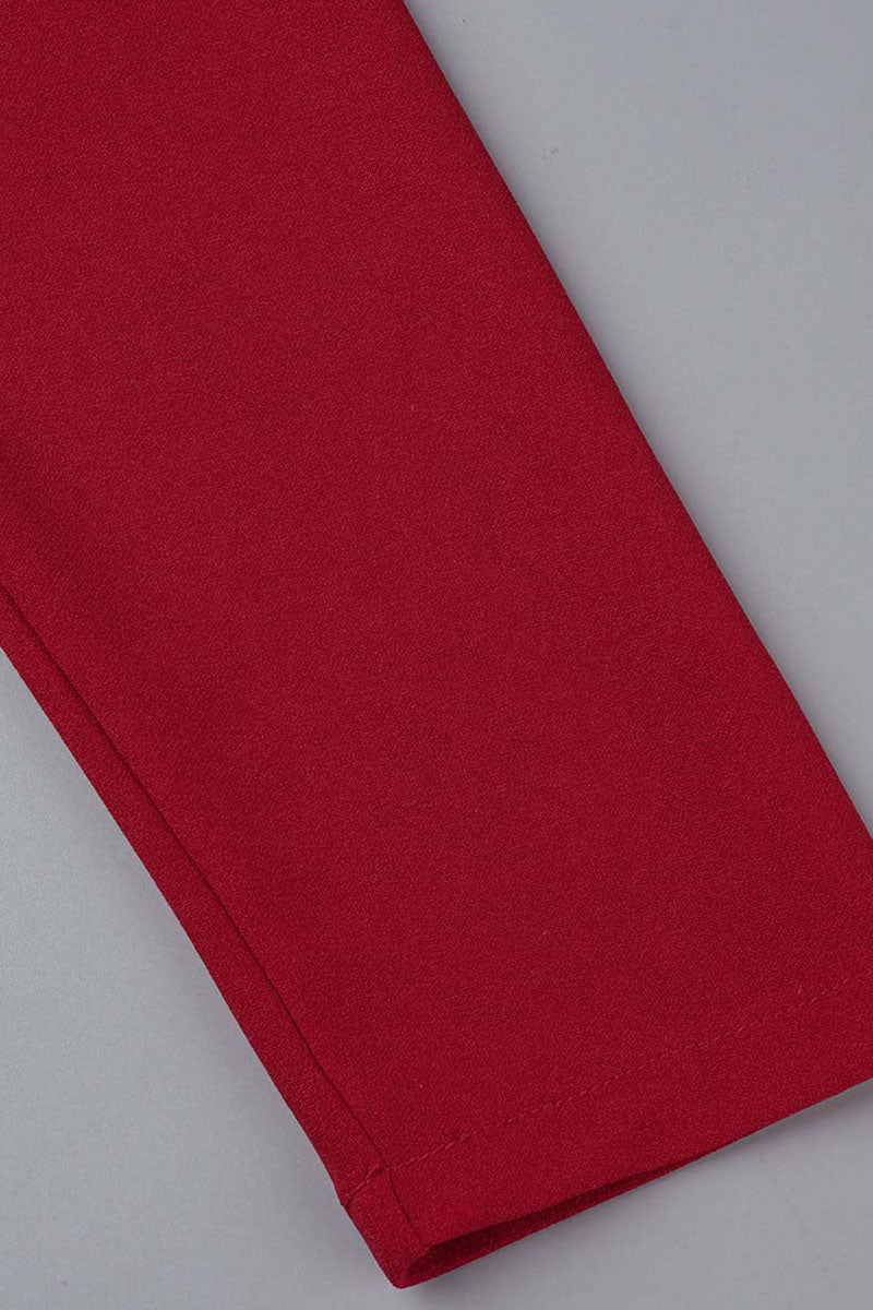 Elegant Solid Patchwork Backless Slit Fold O Neck Straight Dresses(3 Colors)