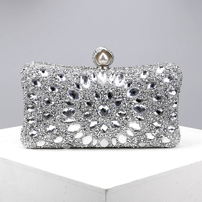 Casual Patchwork Chains Rhinestone Bags