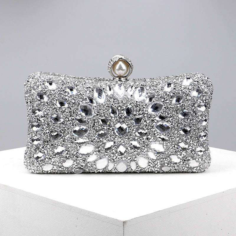 Casual Patchwork Chains Rhinestone Bags(8 Colors)