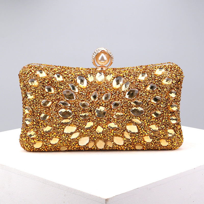 Casual Patchwork Chains Rhinestone Bags(8 Colors)