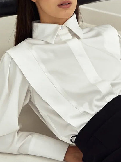 Solid Loose Long Sleeves Shirts