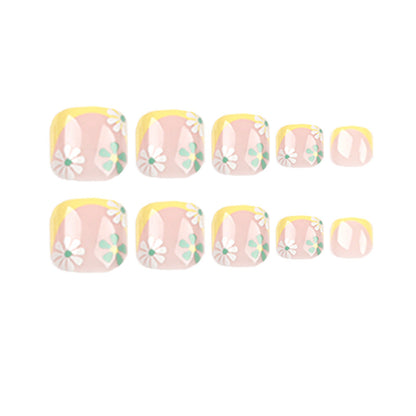 Casual Daily Simplicity Print Patchwork Nail Paste