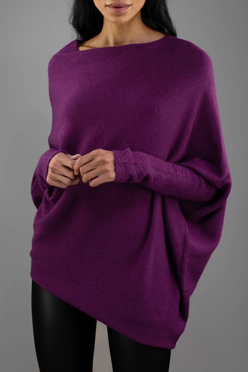 Casual Simplicity Solid Make Old O Neck Tops(10 Colors)