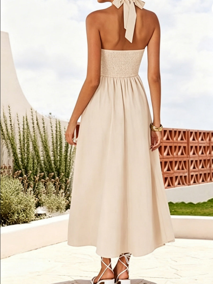 Camisoles Halter Backless Temperament Maxi Dresses