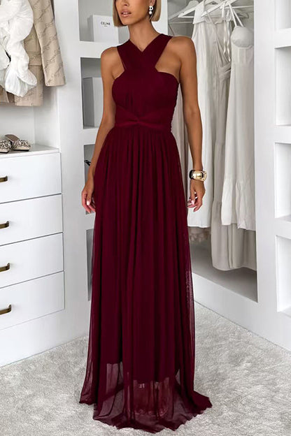 High Rise Versatile Tulle Maxi Dress