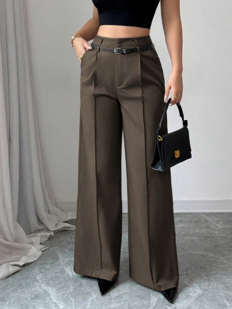 Straight-fit Suit Commuting Pocket Pants