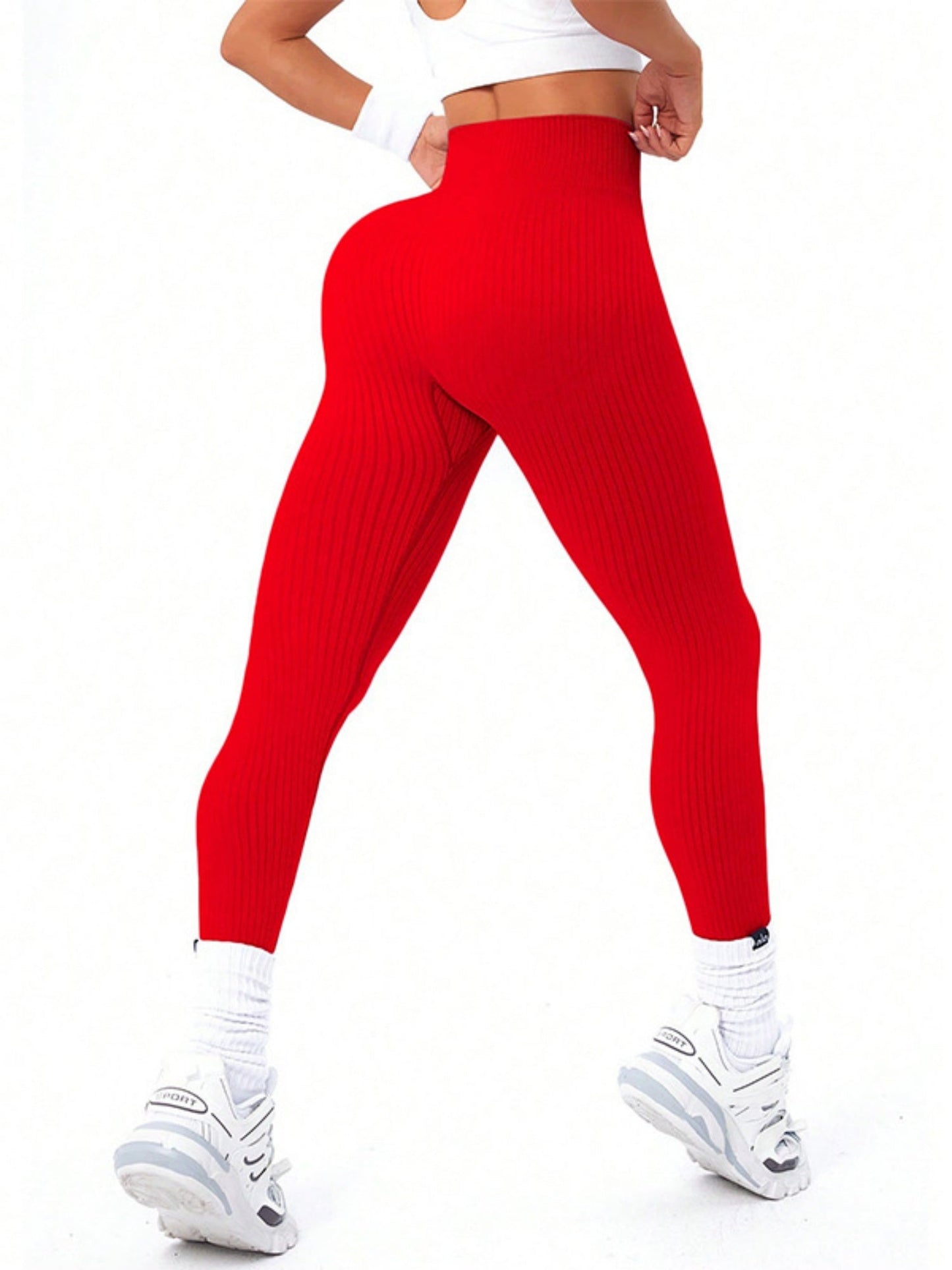 Thread Exercise Yoga Fitness High-waisted, Tummy-flattening Elastic Pants