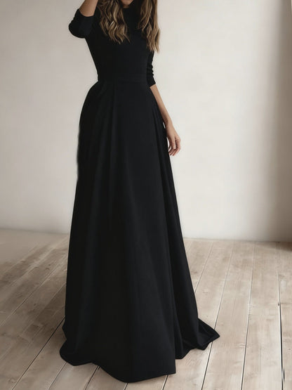 Simplicity Long Sleeve Parties Maxi Dresses