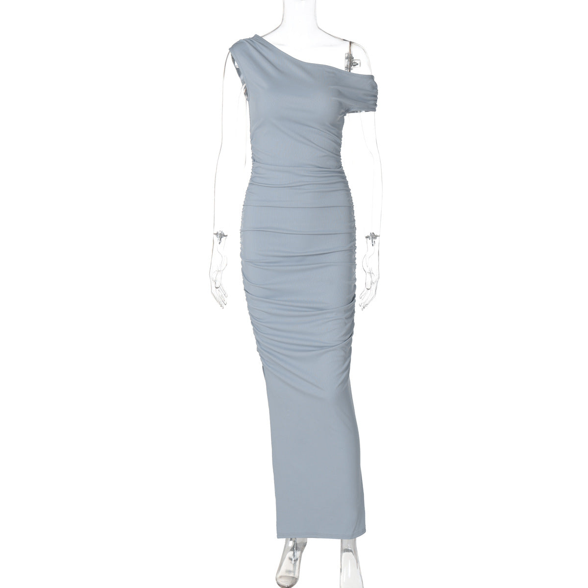 Mystical Off Shoulder Dress - Grey