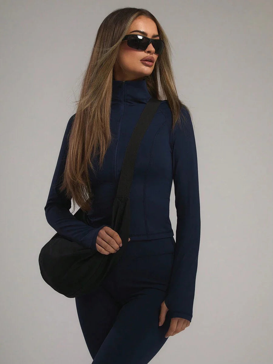 Half Zip Slim Fit Sport Jacket