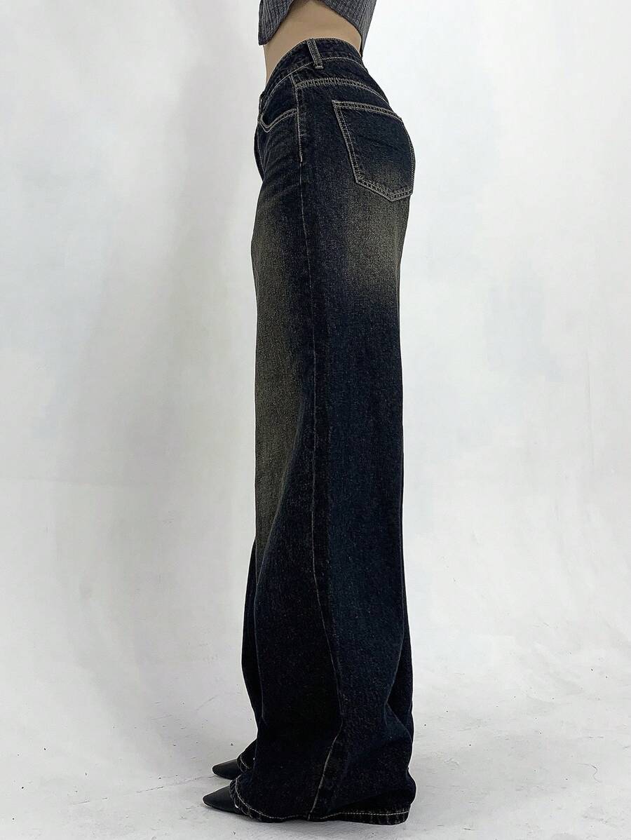 Low Waist Straight Jeans