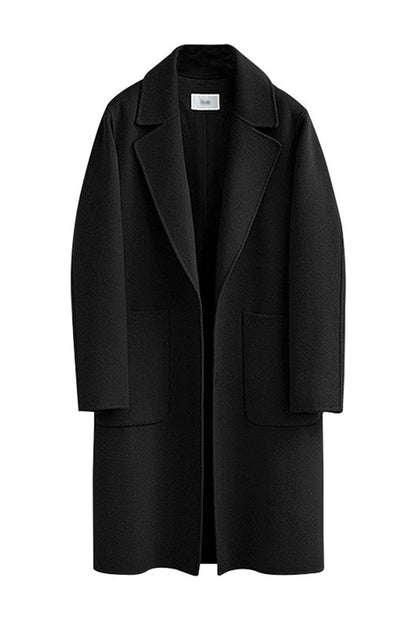 Casual Street Pocket Turn-back Collar Outerwear(3 Colors)