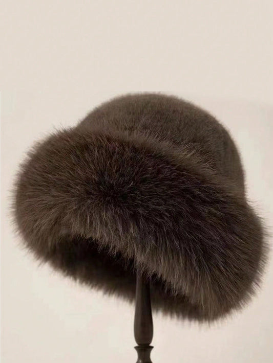 Warm Fleece Earwarmer Bucket Hat Windproof Winter Style