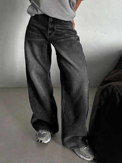 Low Waist Straight Jeans