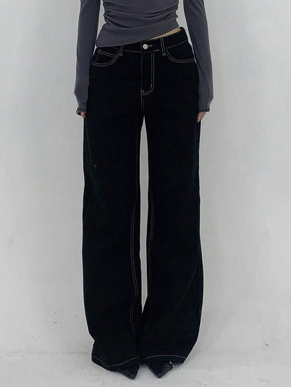Low Waist Straight Jeans