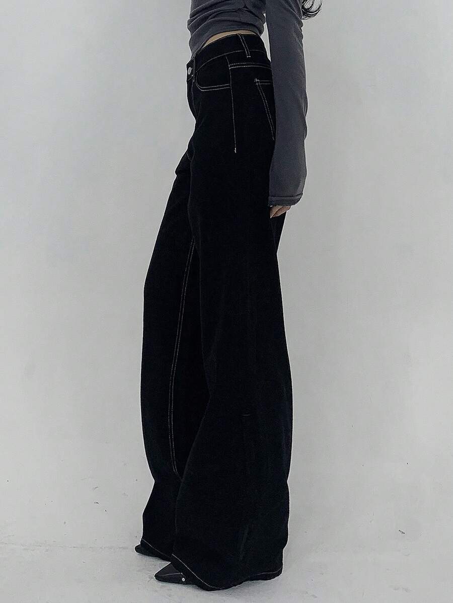 Low Waist Straight Jeans