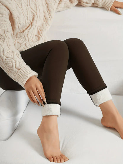Cozy Knit High Waist Leggings For Running And Workouts