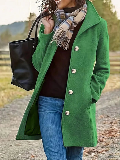 Casual Long Sleeve Belted Jacket For Daily Wear All Season