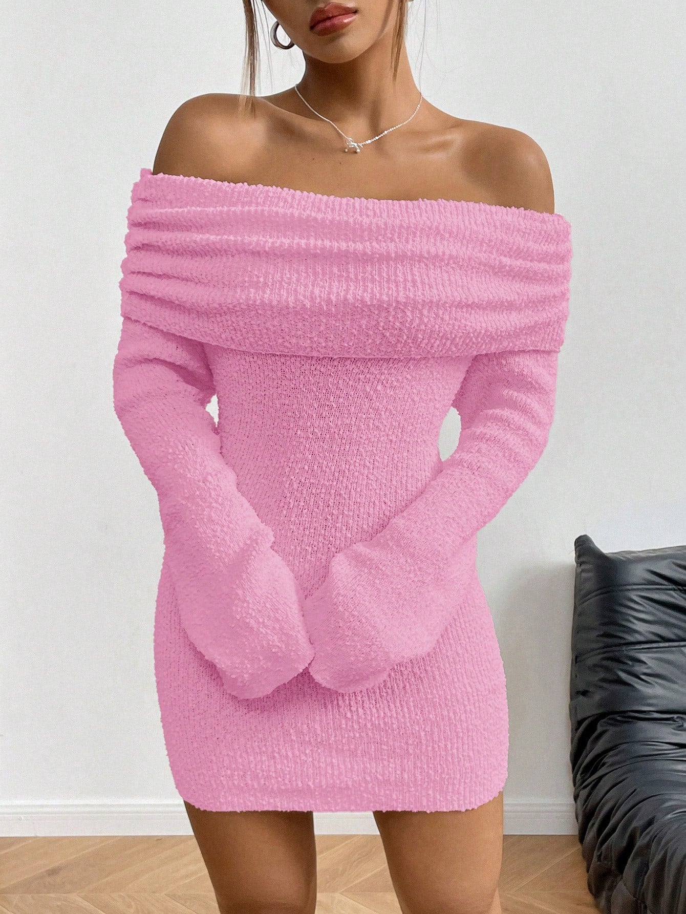 Evelina Knitted Mini Dress