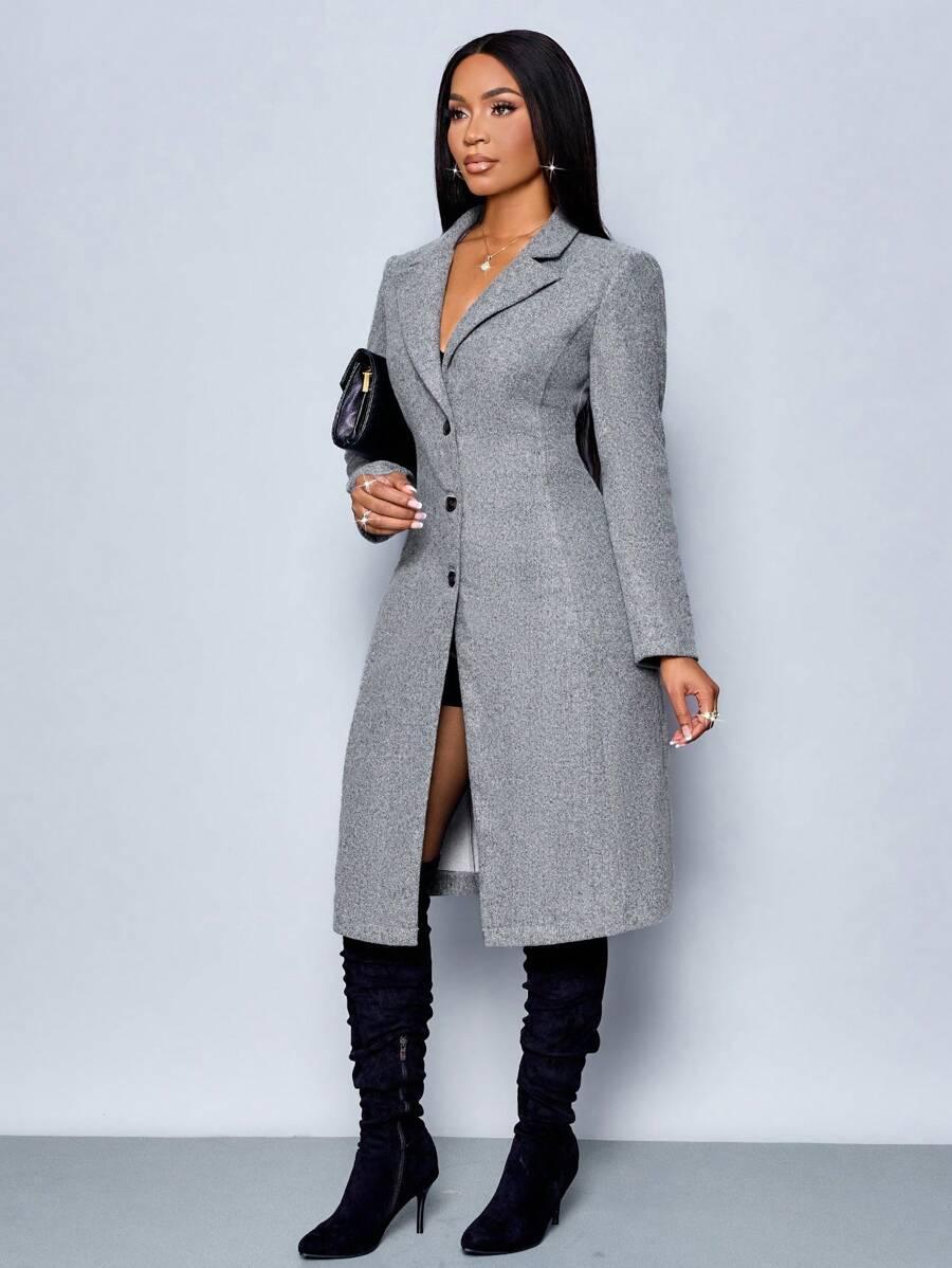Winter Jacket With Defined Waist For Polished Workwear