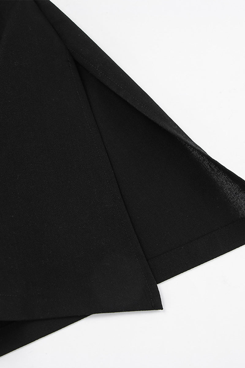 Sexy Slit Zipper Strapless Tops
