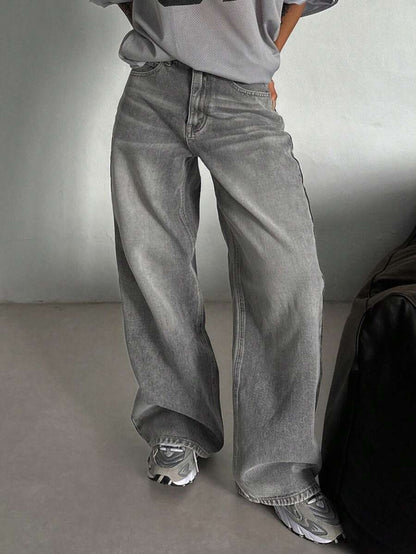 Low Waist Straight Jeans