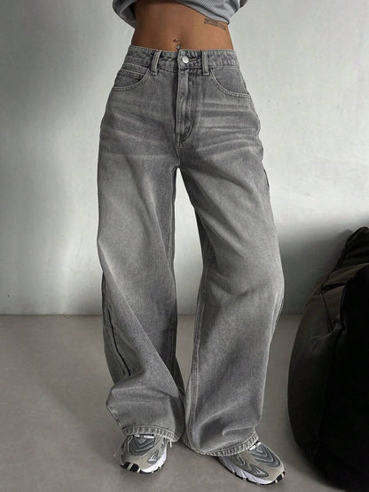 Low Waist Straight Jeans