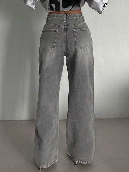Low Waist Straight Jeans