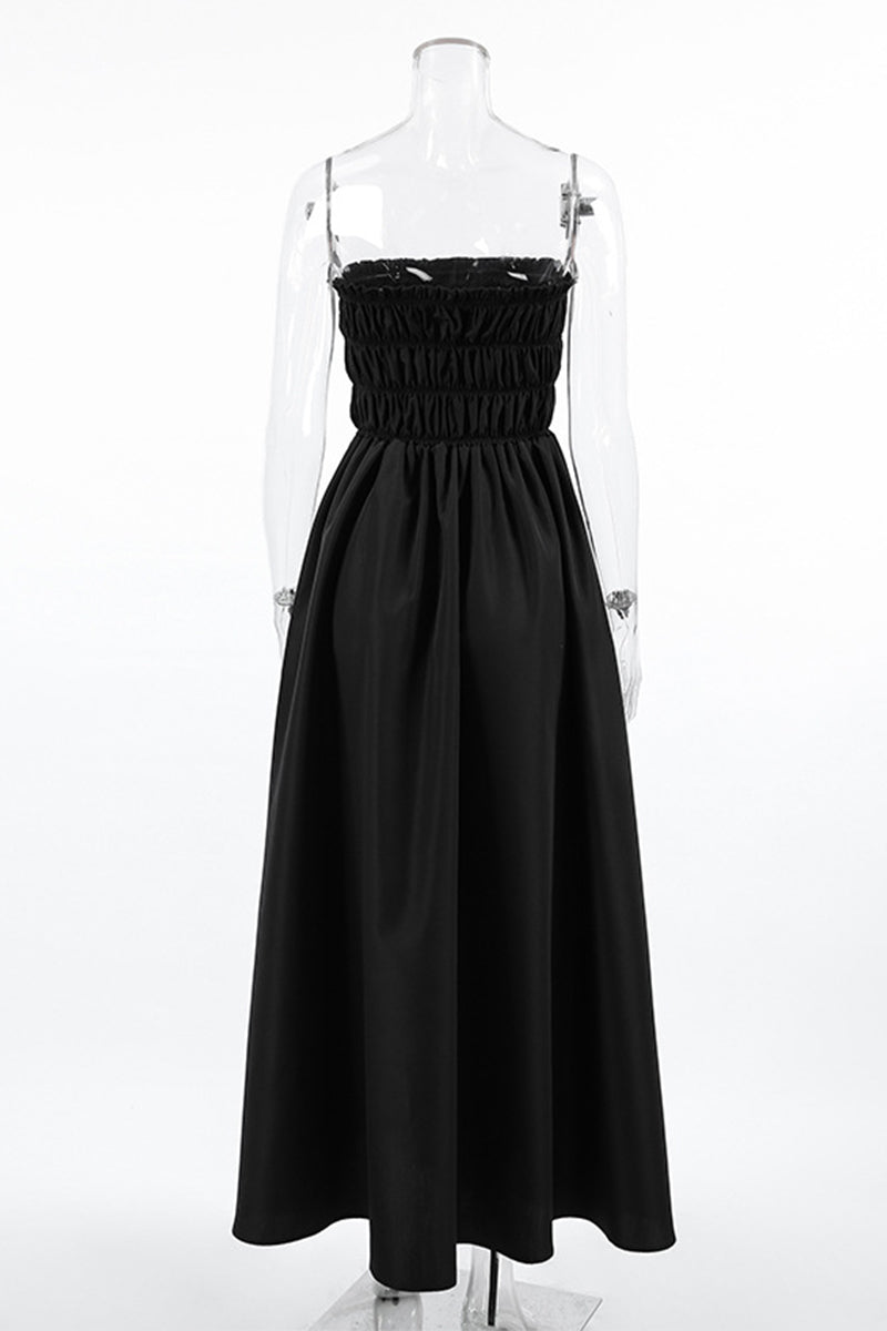 Sexy Patchwork Strapless Strapless Dresses