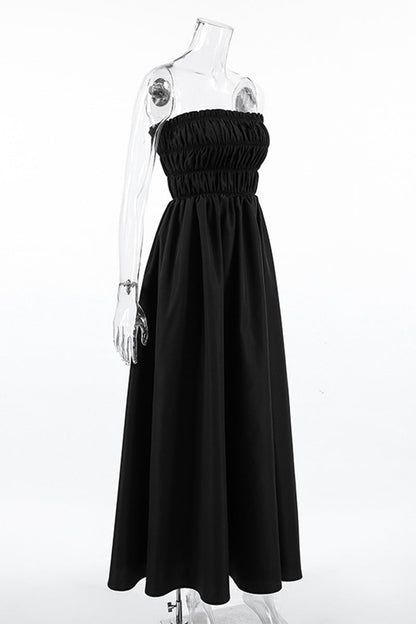 Sexy Patchwork Strapless Strapless Dresses