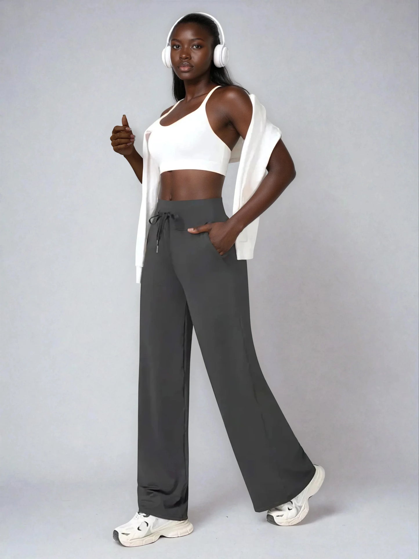 Zenflex Drawstring Flare Pants