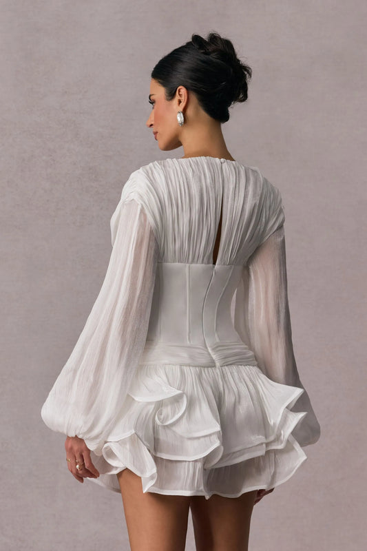 Cassandra Ruffle Mini Dress
