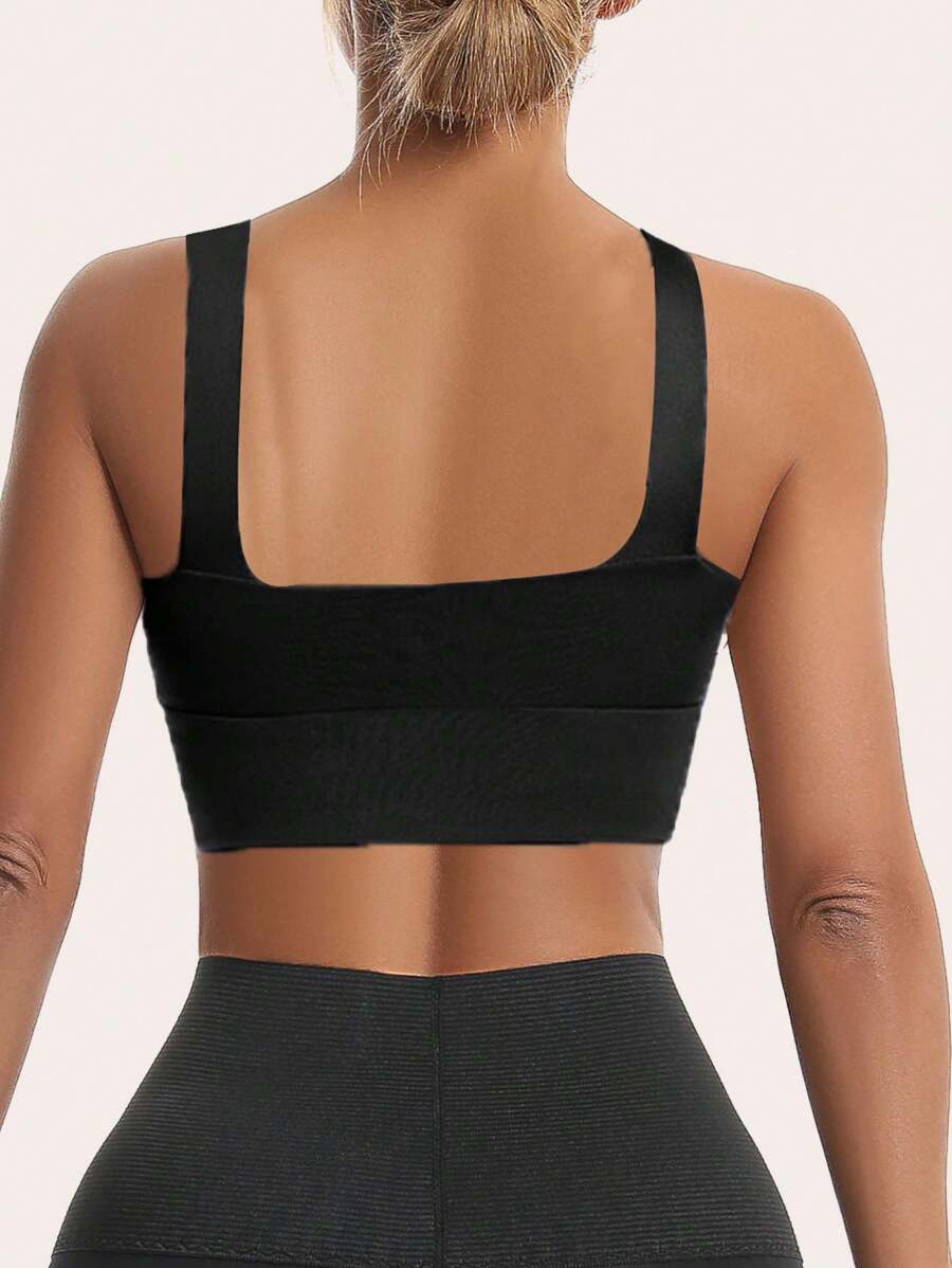 Sculpted Racerback Crop Bra