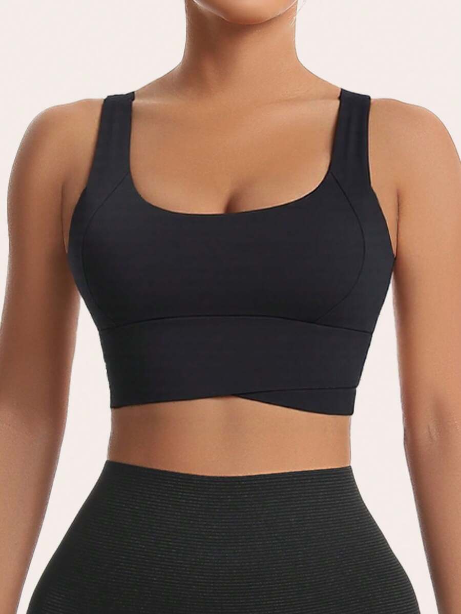 Sculpted Racerback Crop Bra