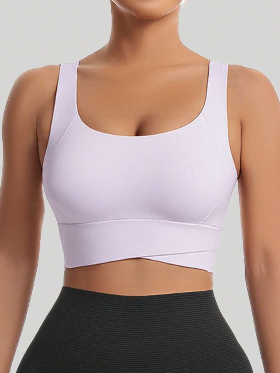 Sculpted Racerback Crop Bra