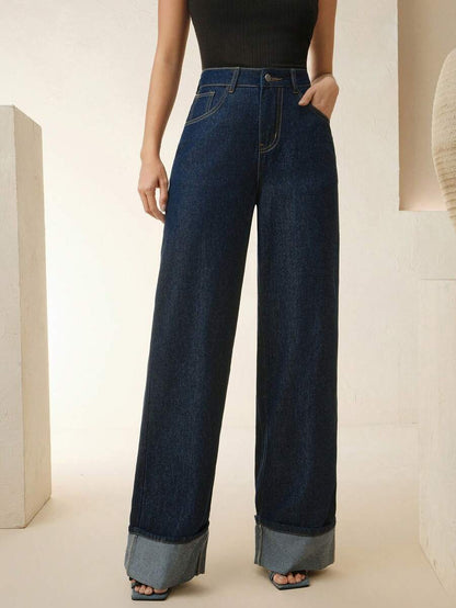 Straight Leg Denims For Women Slim Fit Winter Date Night Ready Wardrobe Essential
