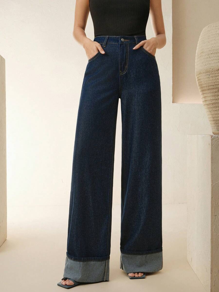 Straight Leg Denims For Women Slim Fit Winter Date Night Ready Wardrobe Essential