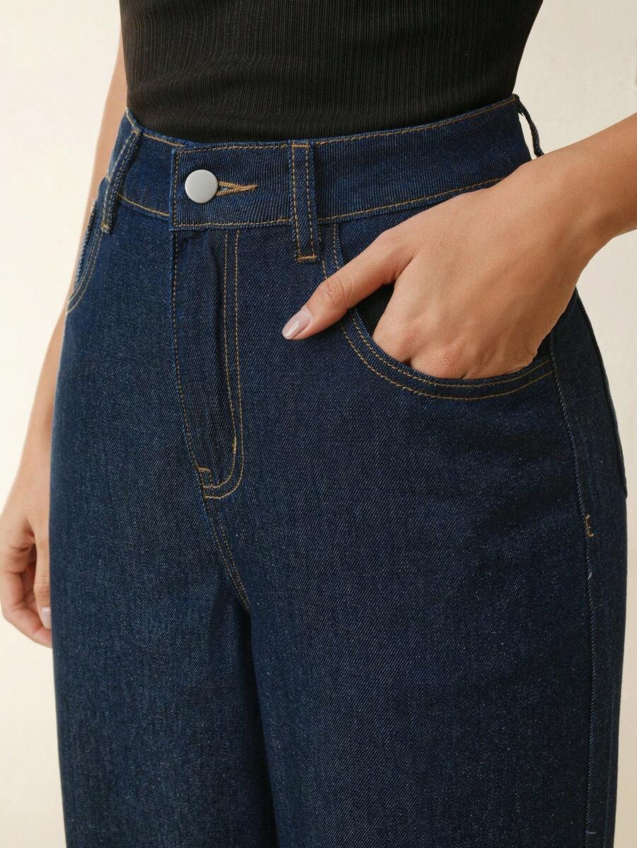 Straight Leg Denims For Women Slim Fit Winter Date Night Ready Wardrobe Essential