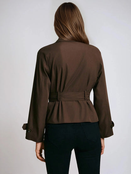 Belted Trench Coat For Elegant Warmth And Timeless Style