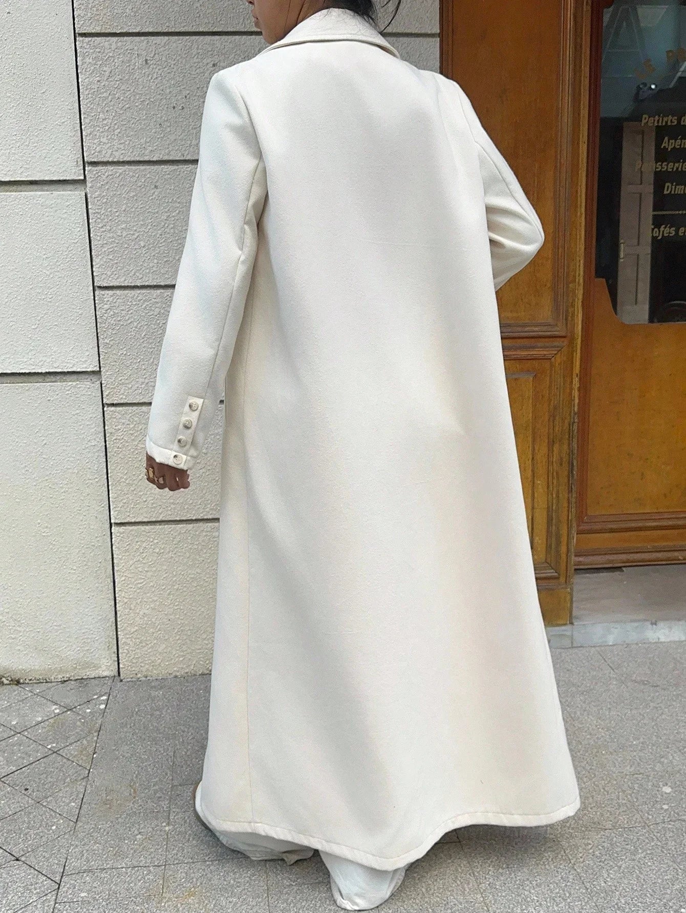 Wool Coat Double Breasted For Elegant Autumn Style
